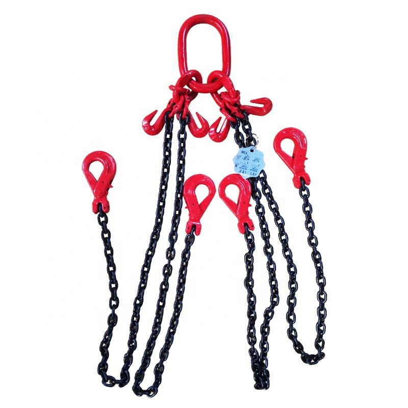 Grade 80 SSS Chain Sling - Single Leg w/ Sling Hook w/ Latch on Both ...