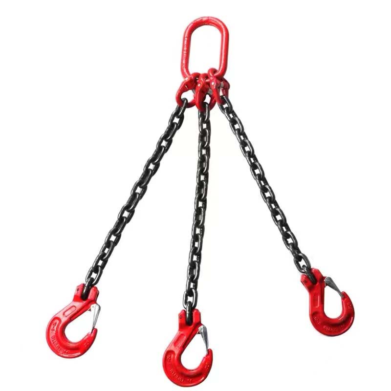 Grade 80 SOS Chain Sling - Single Leg w/ Oblong Master Link on Top and ...