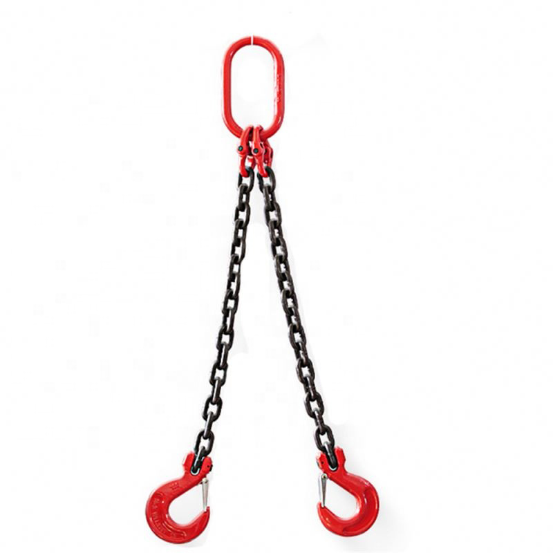 Grade 80 SFG Chain Sling - Single Leg w/ Foundry Hook on Top and Grab ...