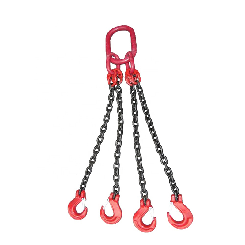 Grade 80 TOF Chain Sling - Triple Leg w/ Quad Oblong Master Link on Top ...