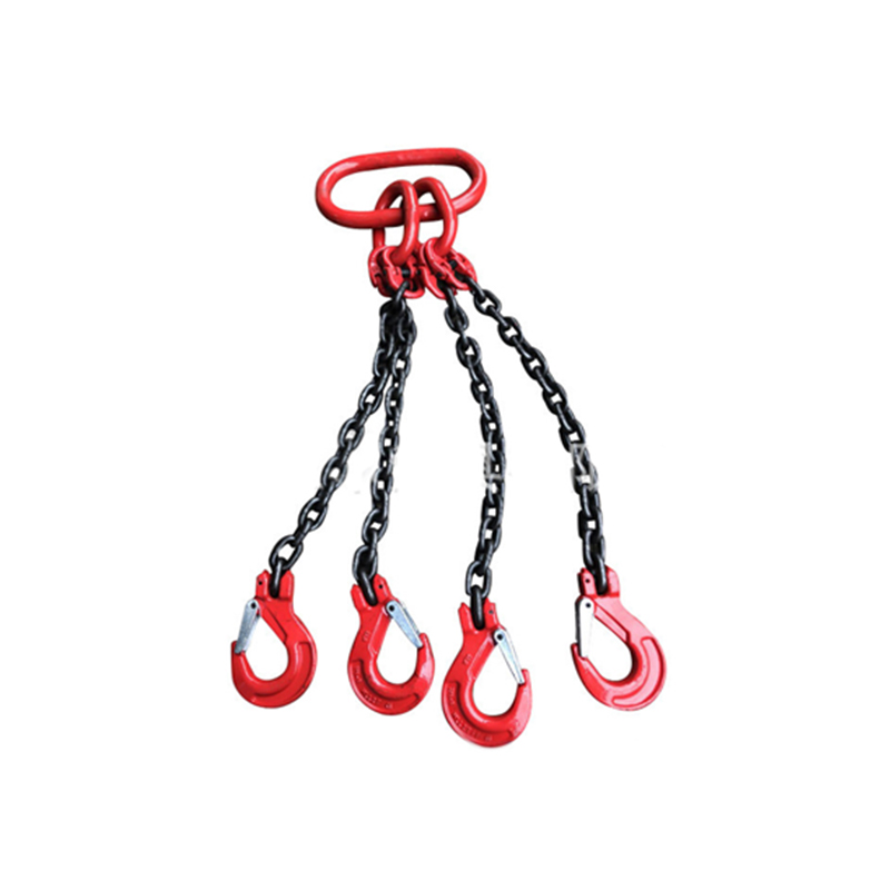 Grade 80 Qog Grade Sling - Quad Leg W  Quad Oblong Master Link On Top 